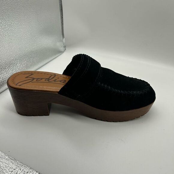 Zodiac Raine Black Suede Clog Size 8.5 - Picture 5 of 11
